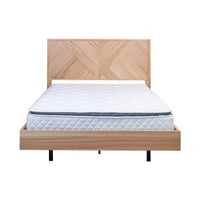 Jindy Queen Bed Frame Natural Oak