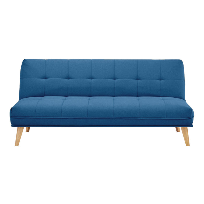 Jovie 3 Seater Fabric Sofa Bed Blue 