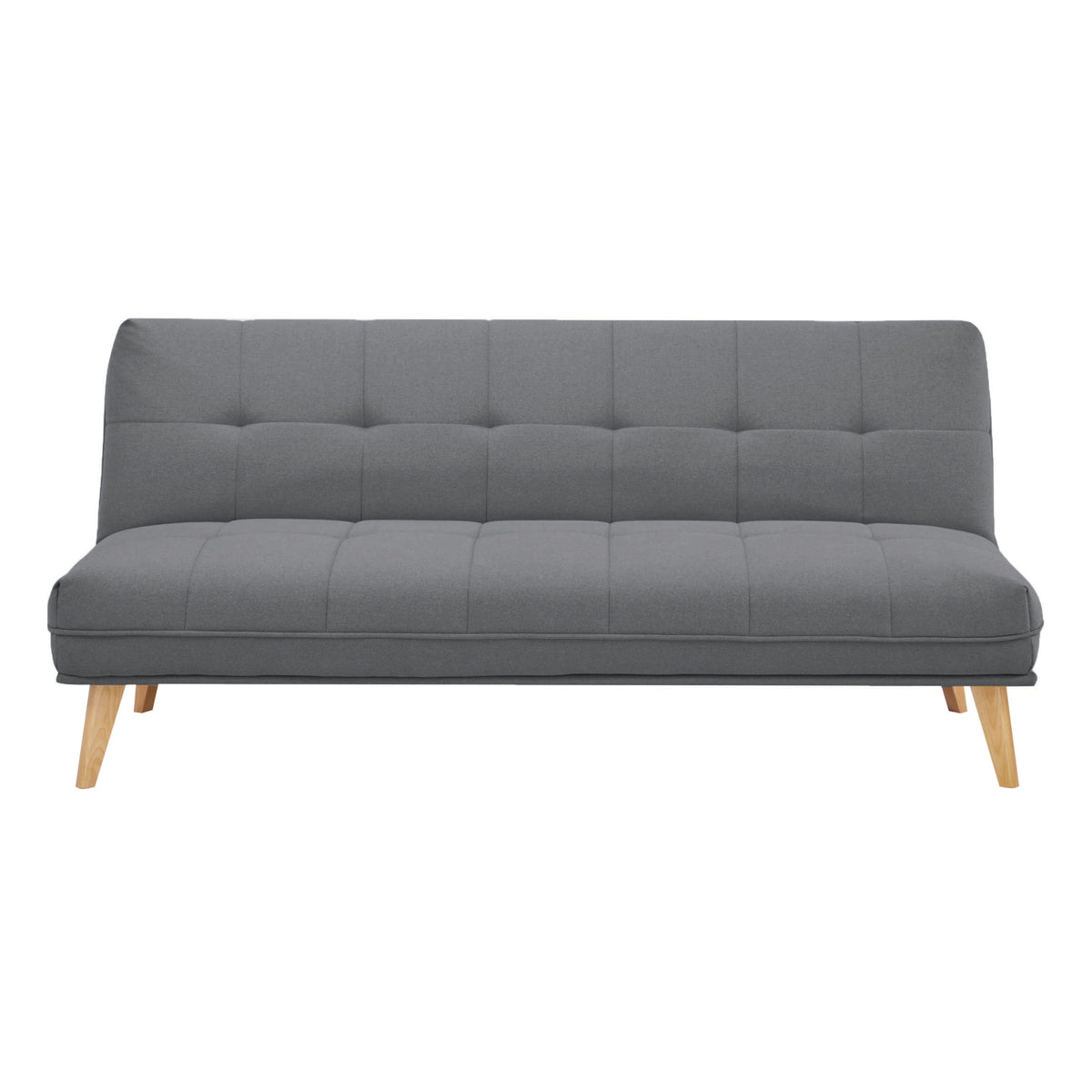 Jovie 3 Seater Fabric Sofa Bed Mid Grey 