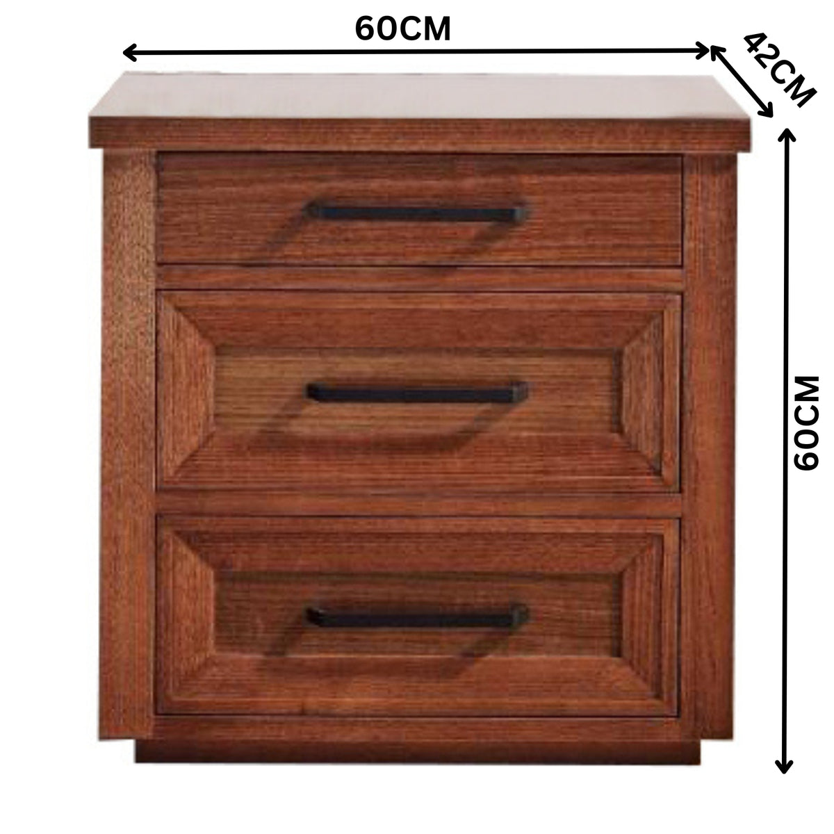 Joye 60cm Bedside Table Brown