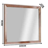 Joye Mirror for Dresser Brown