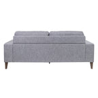 Juliet 2 + 3 Seater Sofa Set Soft Fabric Uplholstered Lounge Couch Grey