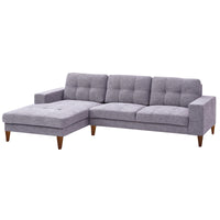 Juliet Fabric Chaise Sofa Left 