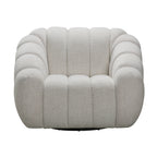 Juno Swivel Armchair Fabric Chair Beige