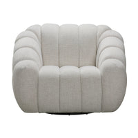 Juno Swivel Armchair Fabric Chair Beige