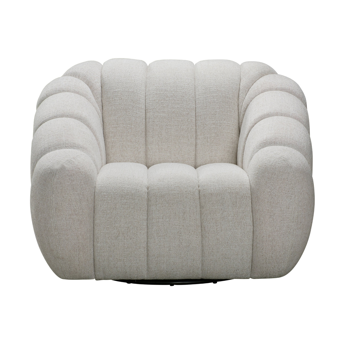 Juno Swivel Armchair Fabric Chair Beige