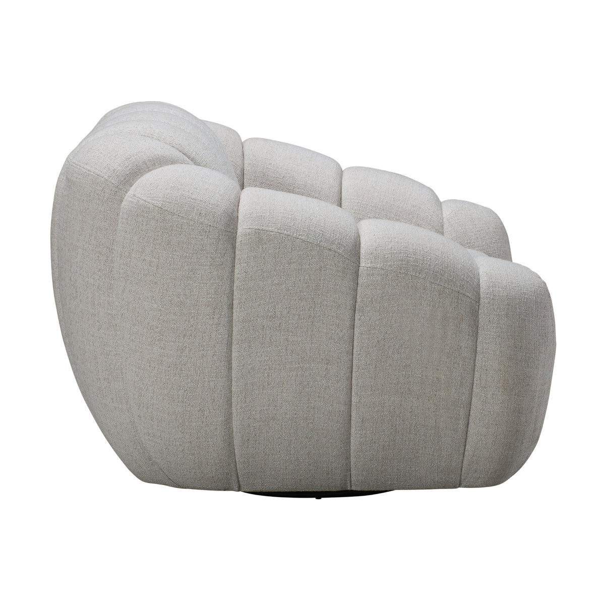 Juno Swivel Armchair Fabric Chair Beige