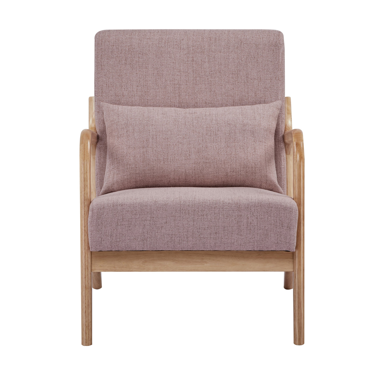 Kamden Pine Wood Armchair Pink 