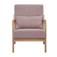 Kamden Pine Wood Armchair Pink 