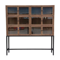 Kathmandu Large 175cm Storage Cabinet Grey