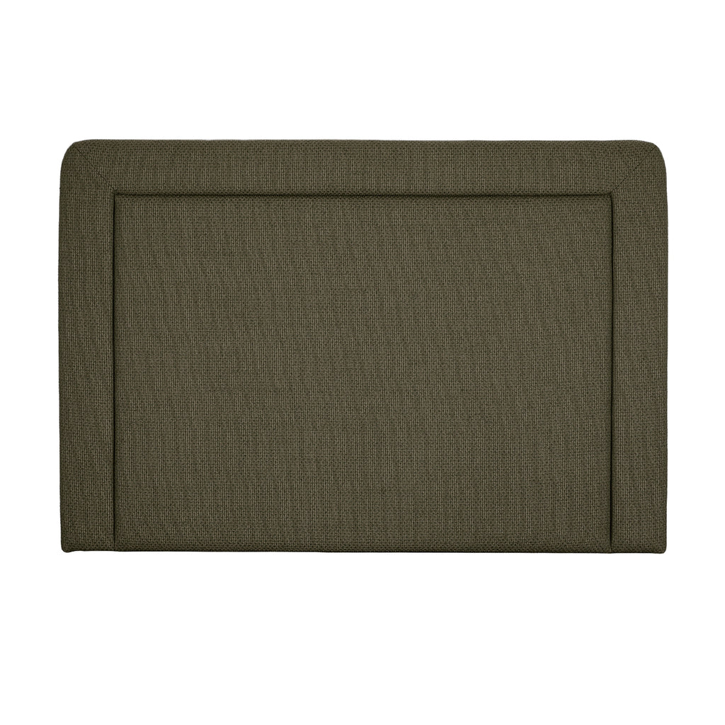 Kennedy 160cm Chenille Bedhead Queen Olive