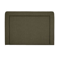 Kennedy 160cm Chenille Bedhead Queen Olive