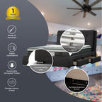 Kiama Bed Frame Grey Queen 