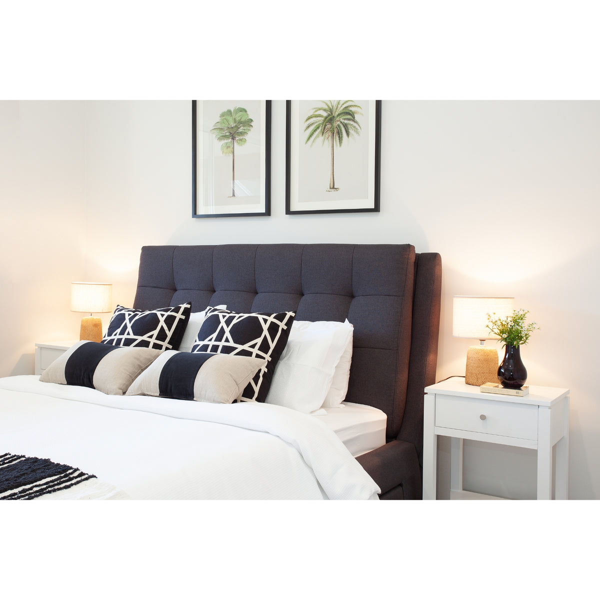 Kiama Bed Frame Grey Queen 