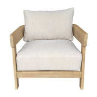 Kirra Outdoor 1 Seater Chair Sofa Lounge Acacia Timber Frame