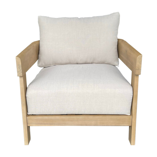 Kirra Outdoor 1 Seater Chair Sofa Lounge Acacia Timber Frame
