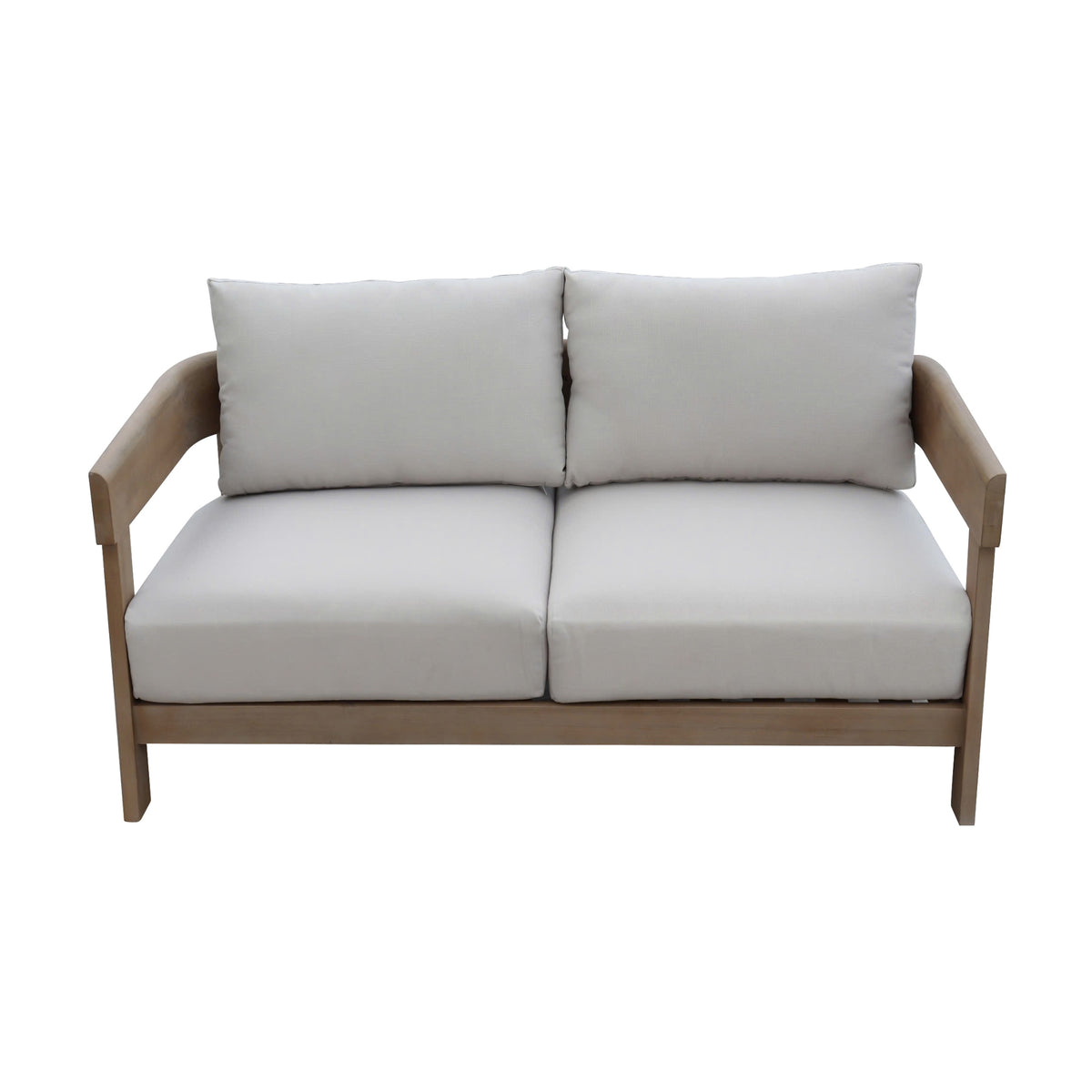 Kirra Outdoor 2 Seater Sofa Lounge Acacia Timber Frame