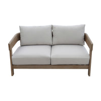 Kirra Outdoor 2 Seater Sofa Lounge Acacia Timber Frame