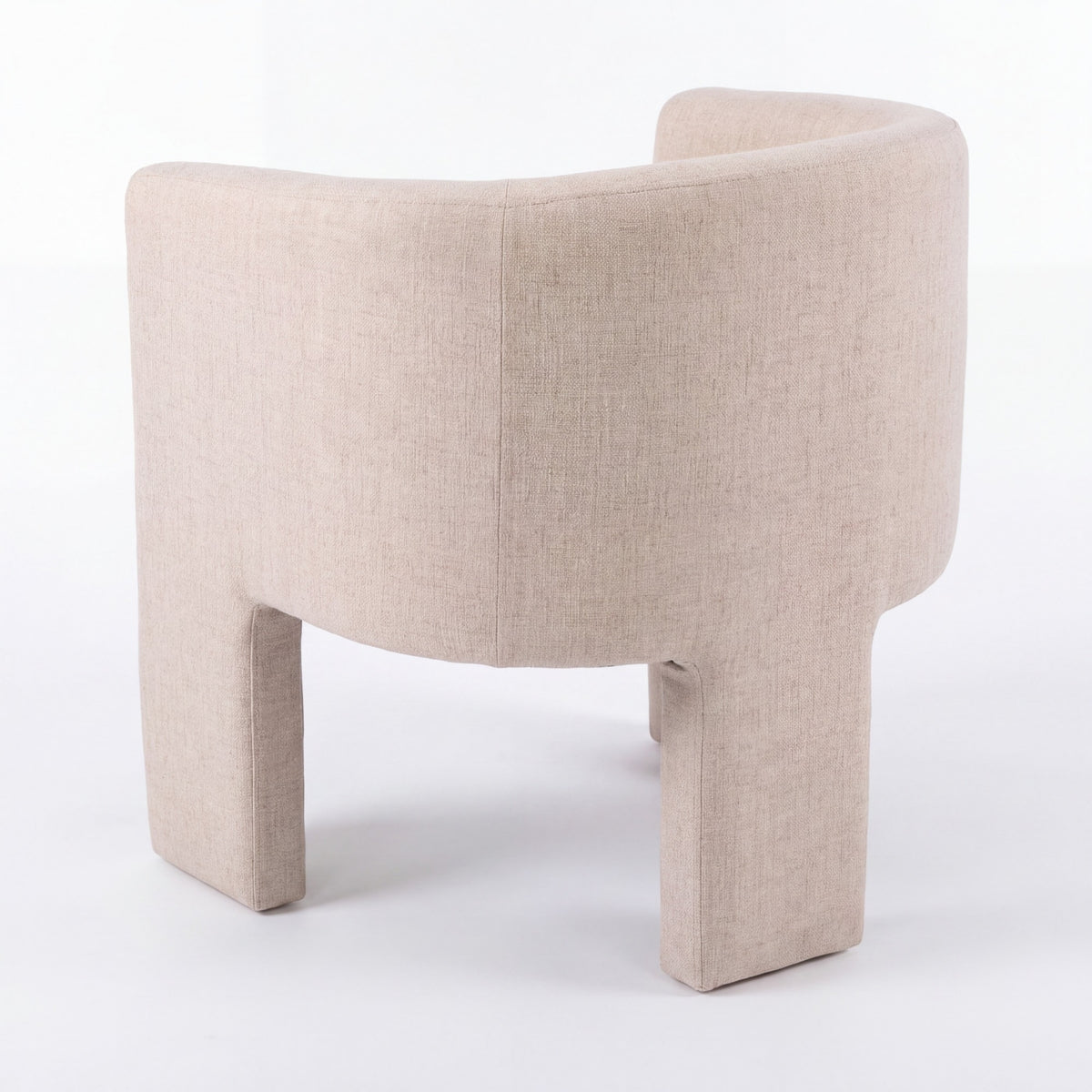 Kylie Dining Chair Armchair Velvet Fabric Beige