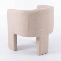 Kylie Dining Chair Armchair Velvet Fabric Beige