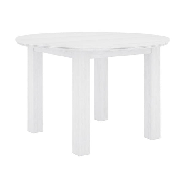 Laelia 120cm Round Dining Table Solid Acacia Wood  White