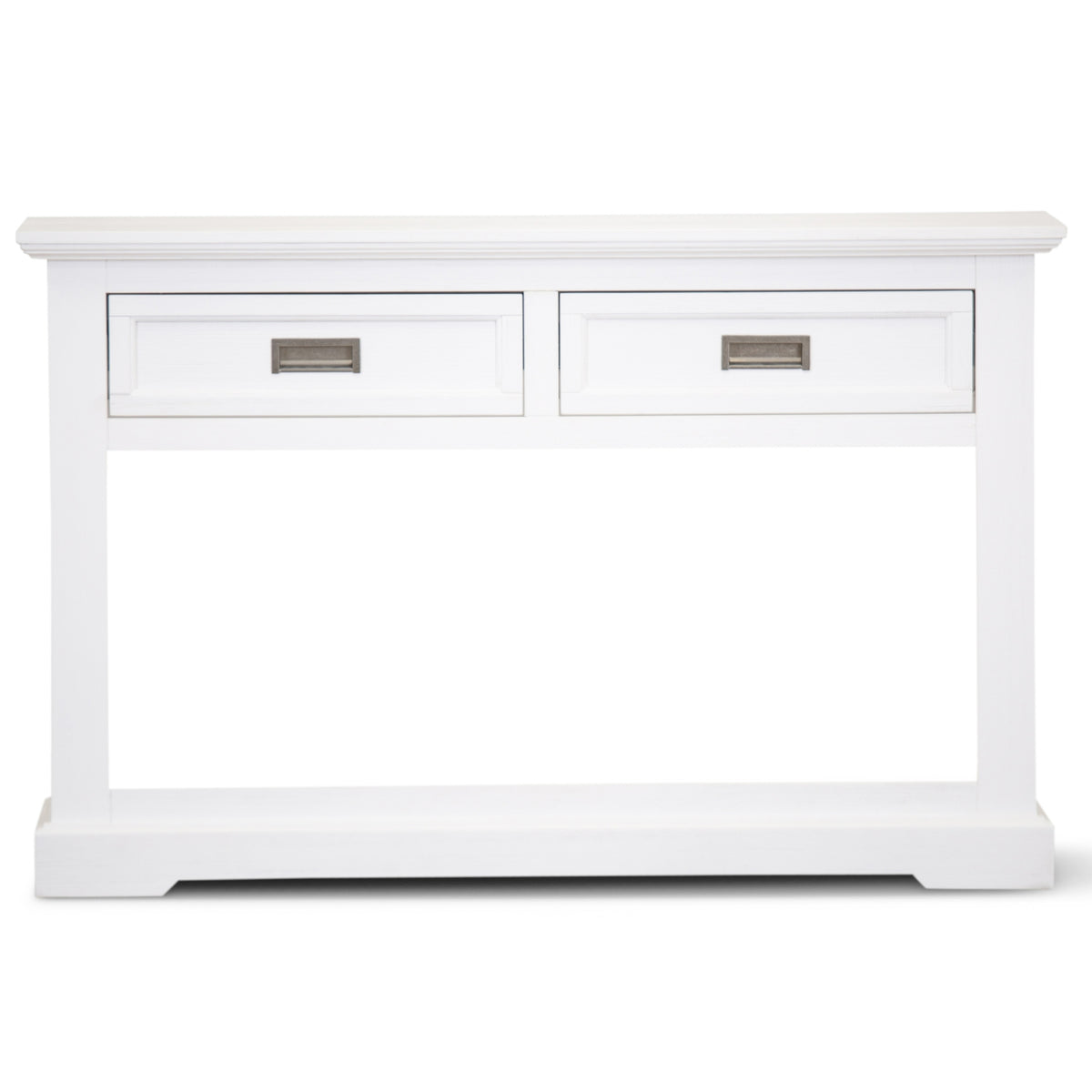 Laelia Console Hallway Entry Table 125cm Solid Acacia Timber Wood Coastal -White