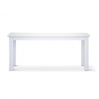 Laelia Dining Table 180cm Solid Acacia Timber Wood Coastal Furniture - White