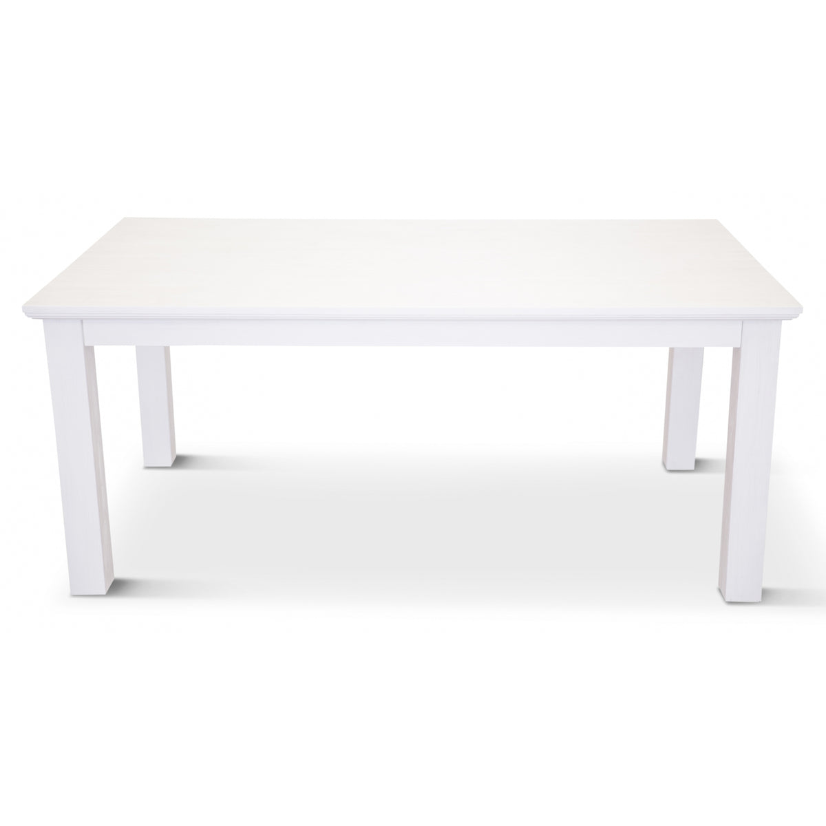 Laelia Dining Table 180cm Solid Acacia Timber Wood Coastal Furniture - White