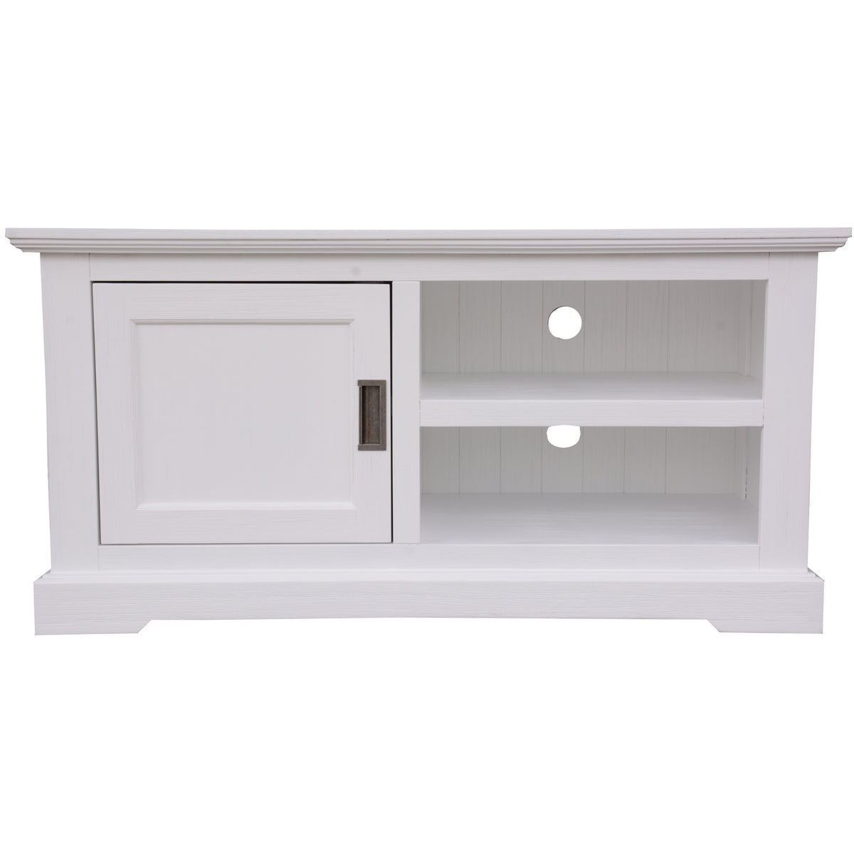 Laelia ETU Entertainment TV Unit 120cm 1 Door Solid Acacia Wood Coastal - White