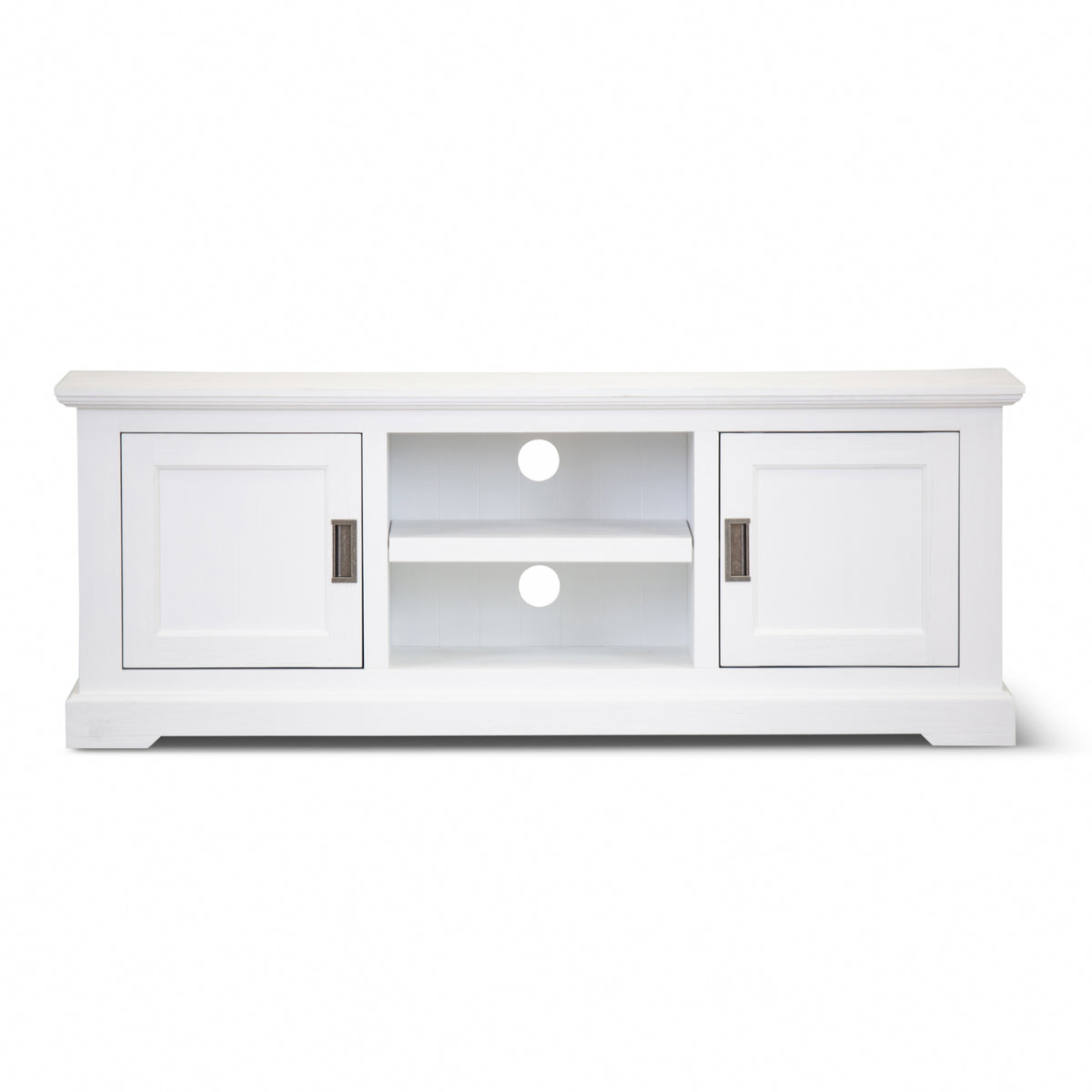 Laelia ETU Entertainment TV Unit 160cm 2 Door Solid Acacia Wood Coastal - White