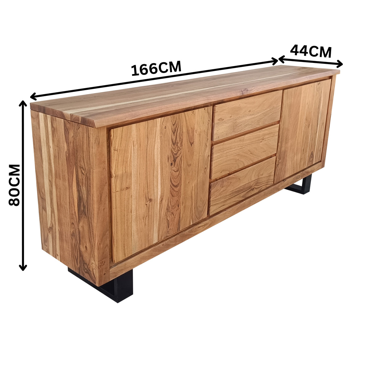 Lantana 166cm Buffet Table Natural