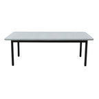 Lara 120cm Outdoor Coffee Table Glass Concrete Top