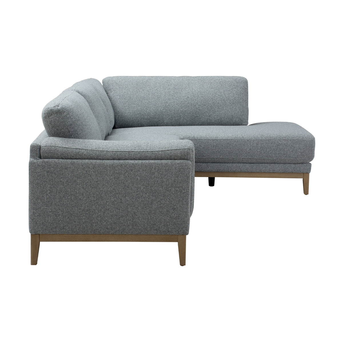 Laurie 3 Seater Fabric Sofa RHF Chaise Grey
