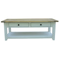Lavasa Coffee Table 130cm 4 Drawers Solid Mango Wood Modern Farmhouse Furniture