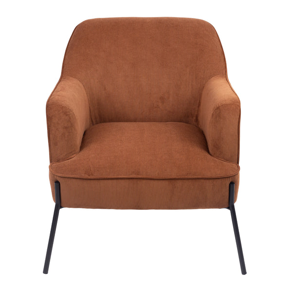 Leah Fabric Armchair Accent Chair Brown 