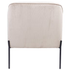 Leah Fabric Armchair Accent Chair Silver 