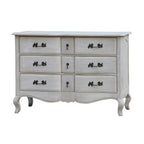 Leon Dresser Drawer Storage Cabinet Washed Grey