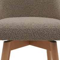 Letos 2pc Bar Stool Dining Chair Light Grey