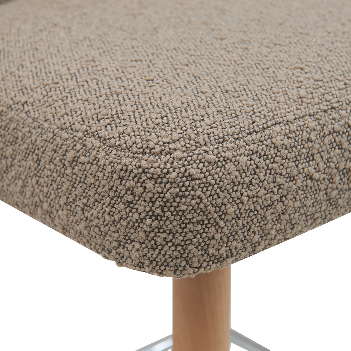 Letos 2pc Bar Stool Dining Chair Light Grey