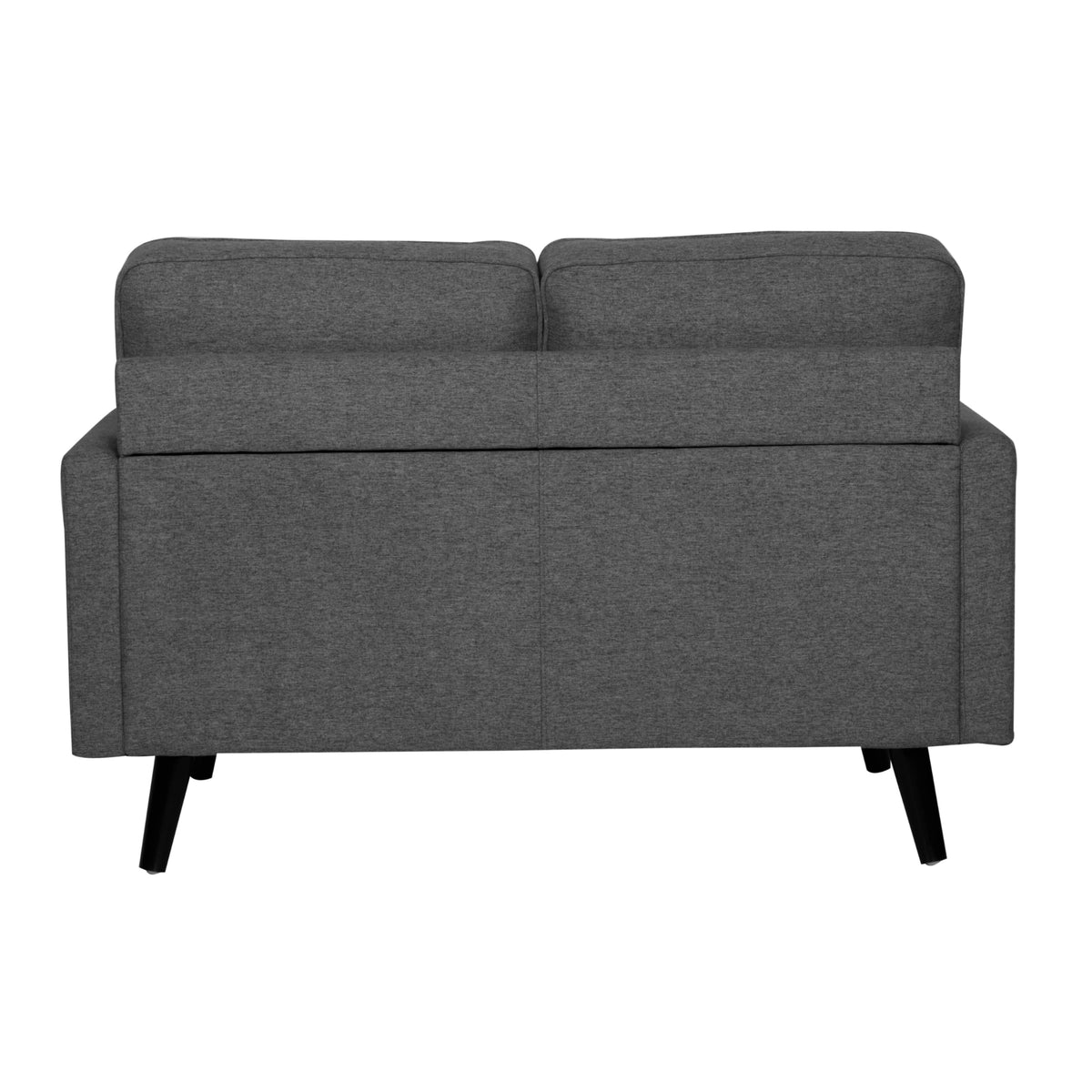 Lexi Fabric Sofa Couch 2 Seater Dark Grey