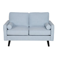 Lexi Fabric Sofa Couch 2 Seater Light Blue