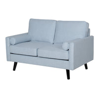 Lexi Fabric Sofa Couch 2 Seater Light Blue