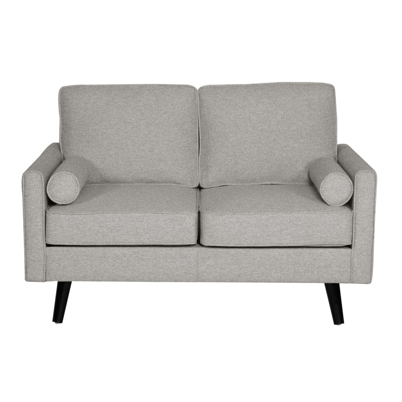 Lexi Fabric Sofa Couch 2 Seater Light Grey