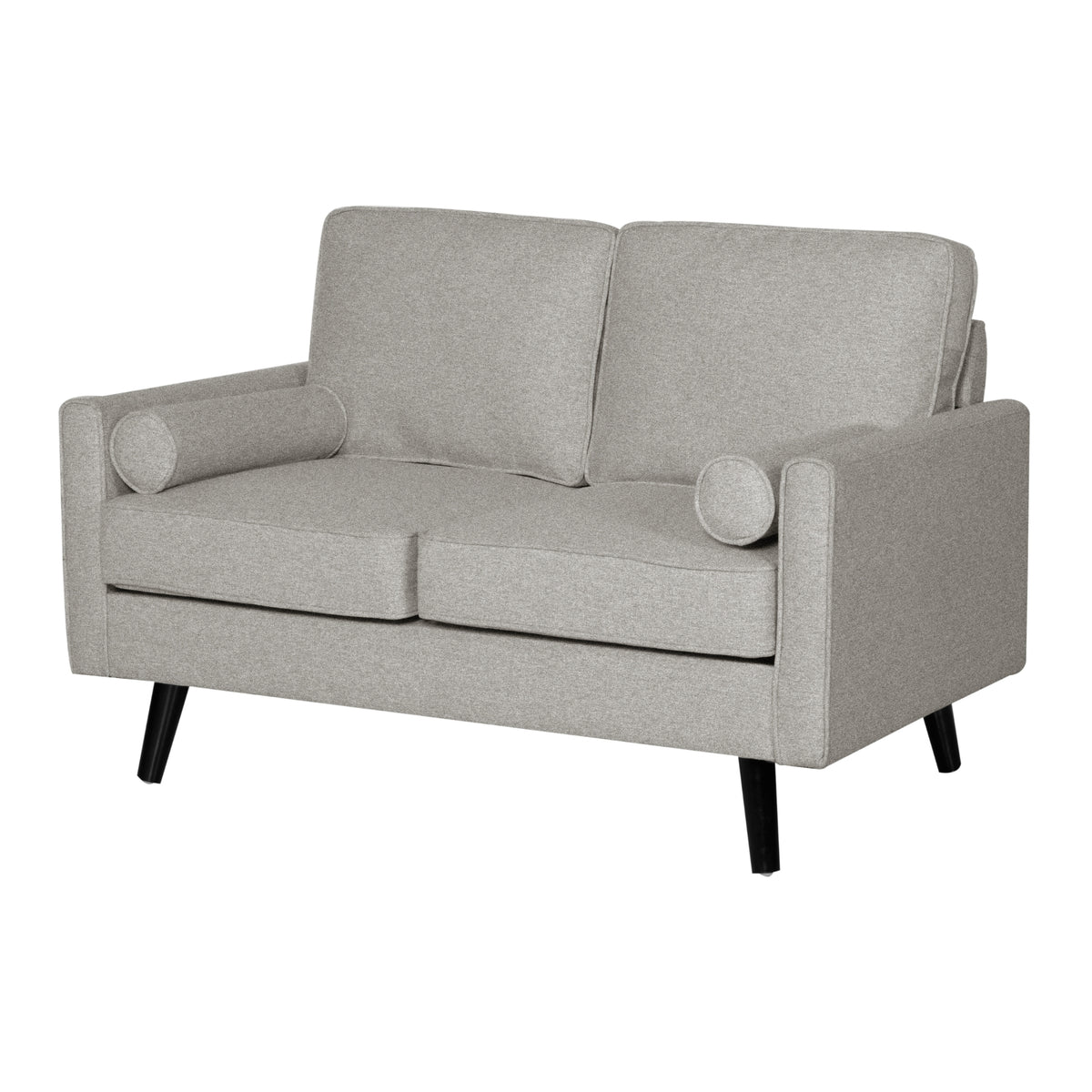 Lexi Fabric Sofa Couch 2 Seater Light Grey