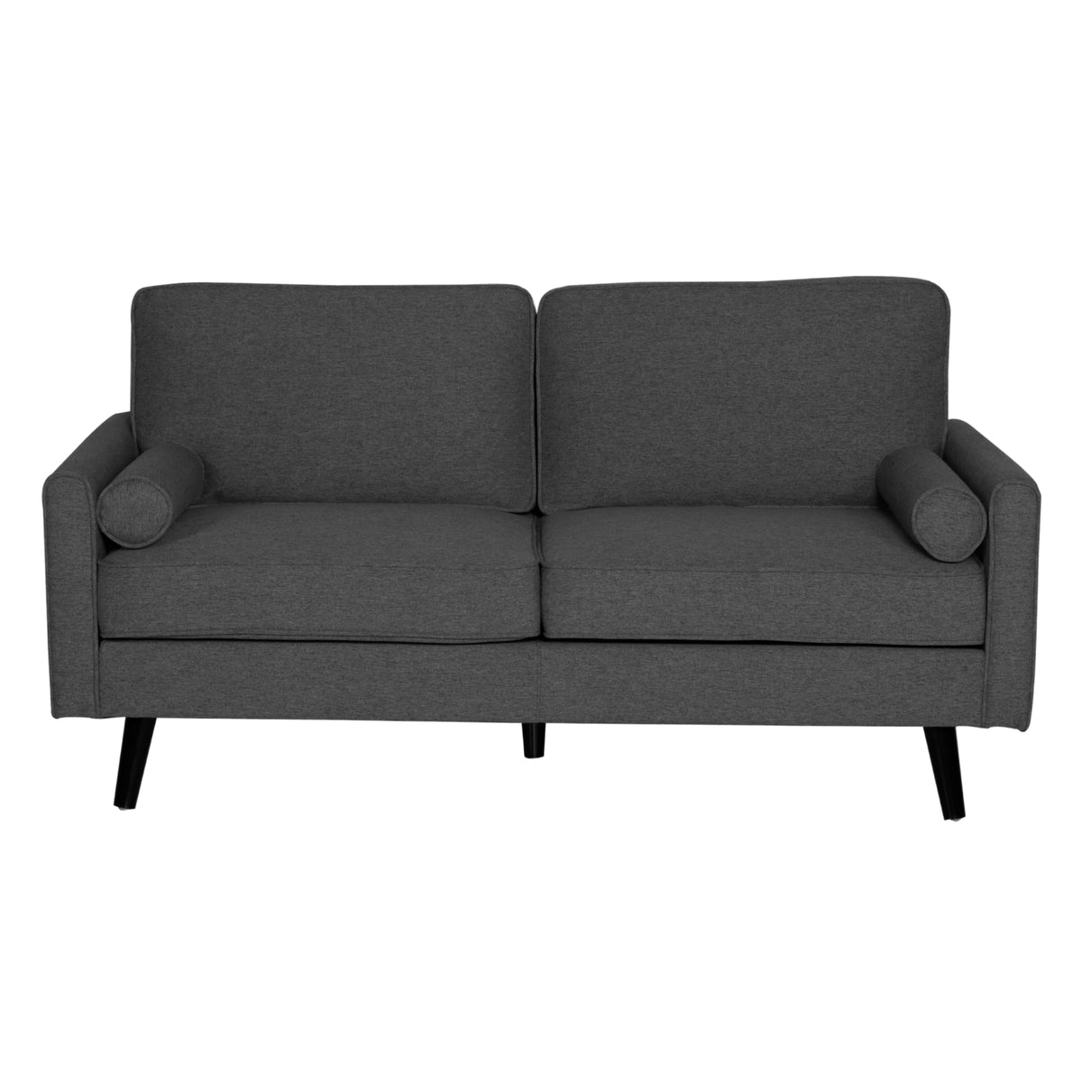 Lexi Fabric Sofa Couch 2.5 Seater Dark Grey