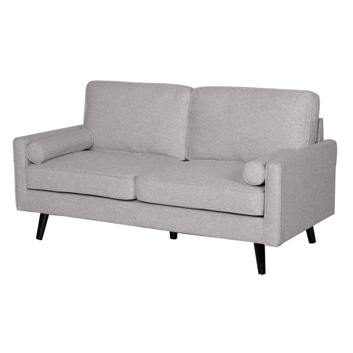 Lexi Fabric Sofa Couch 2.5 Seater Light Grey