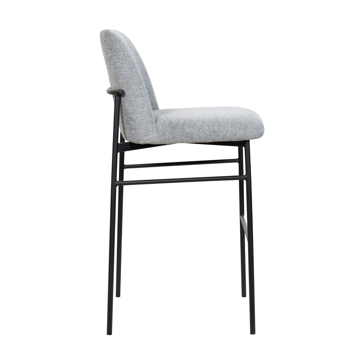 Libra 2pc Set Bar Stool Dining Chair Grey