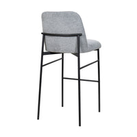 Libra 2pc Set Bar Stool Dining Chair Grey