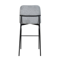 Libra 2pc Set Bar Stool Dining Chair Grey