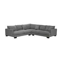 Lilibet 4 Seater Fabric Corner Modular Sofa Lounge Light Grey
